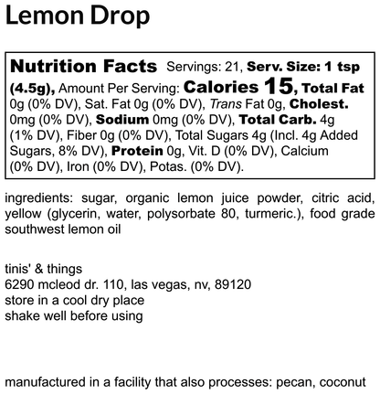 Lemon Drop Premium Fruit Infused Sugar
