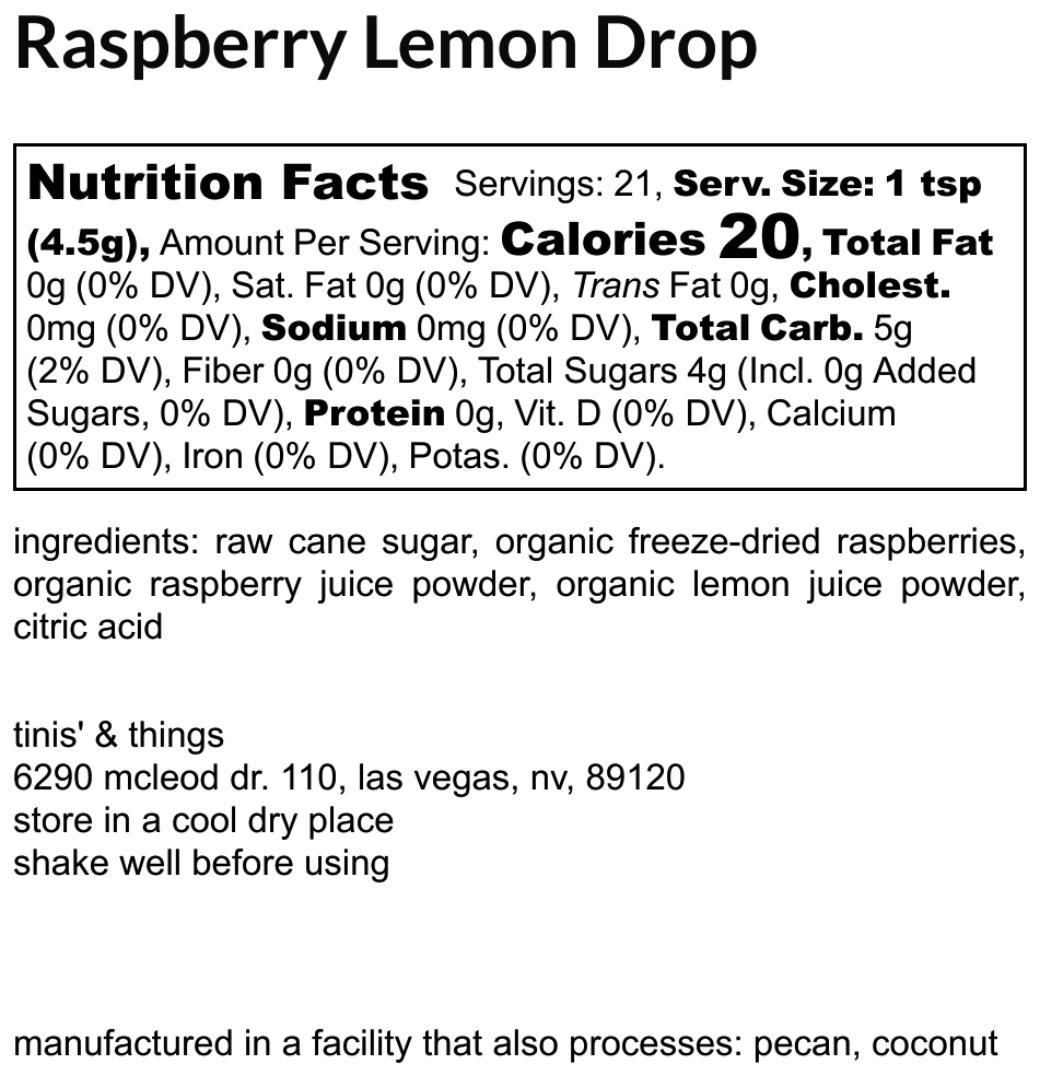Raspberry Lemon Premium Sugar Rimmer